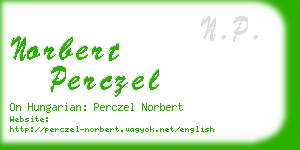 norbert perczel business card